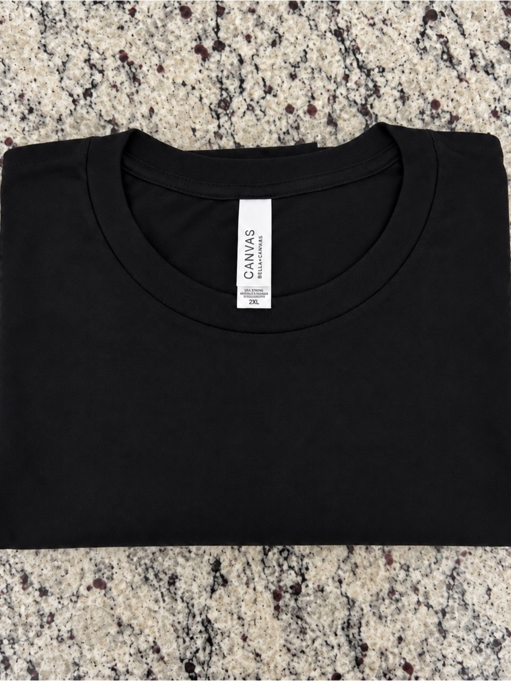 Bella+Canvas Black Unisex T-Shirt 2XL New Blank Basic Tee 100% Cotton